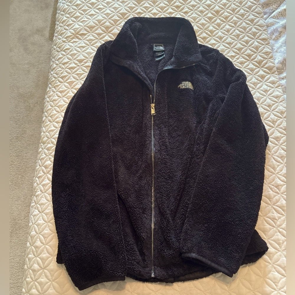 The North Face Osito Jacket Black and Gold